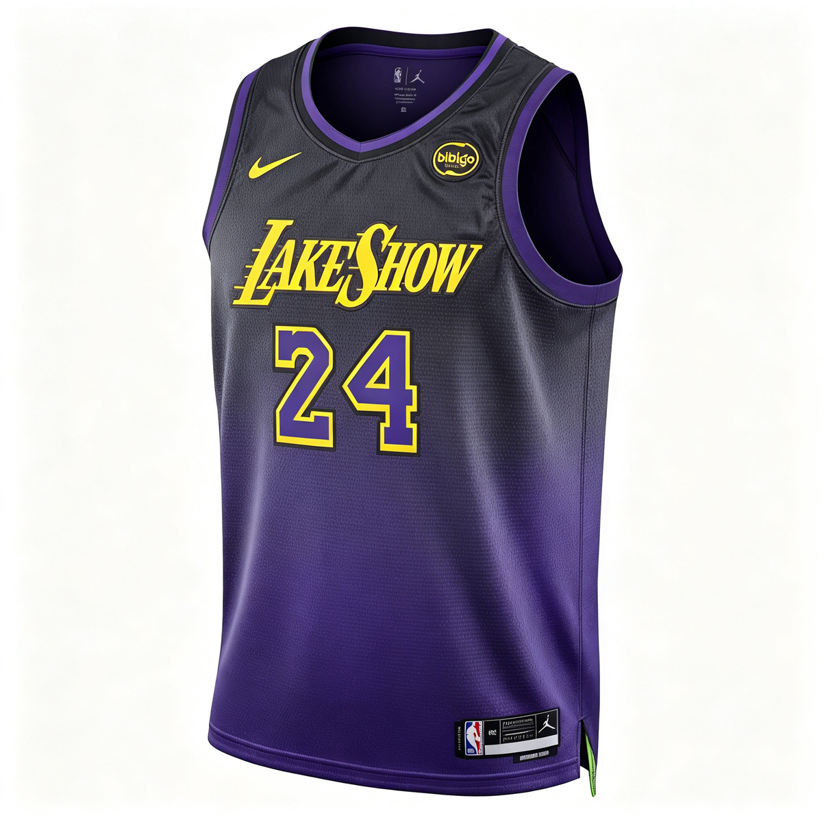 Nike Los Angeles Lakers Kobe Bryant #24 City Edition Swingman Jersey – Black & Purple Gradient