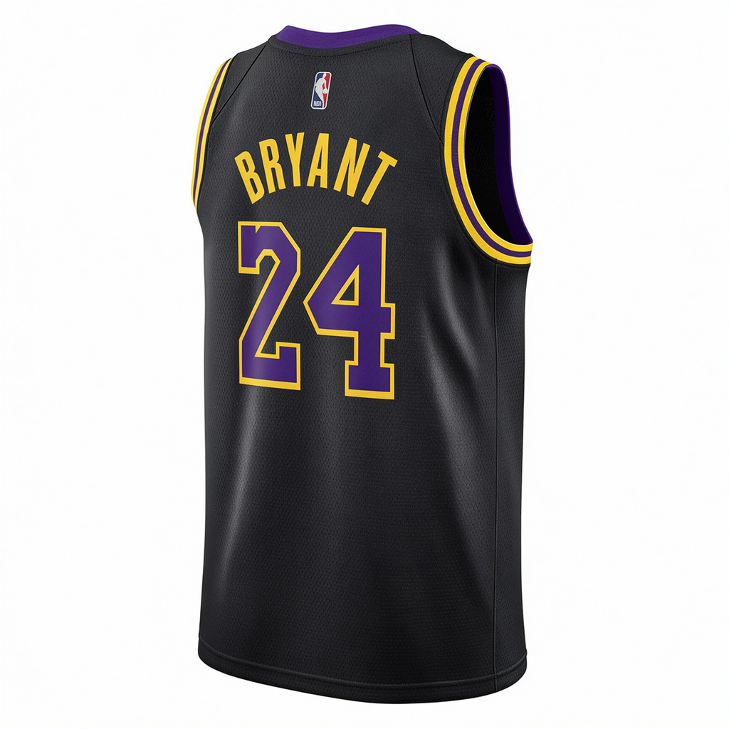Nike Los Angeles Lakers Kobe Bryant #24 City Edition Swingman Jersey – Black