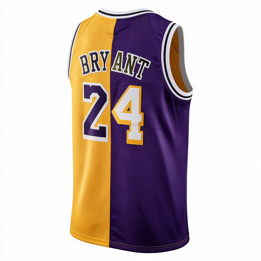 Mitchell & Ness Los Angeles Lakers Kobe Bryant #24 Hardwood Classics Jersey – Split Purple & Gold
