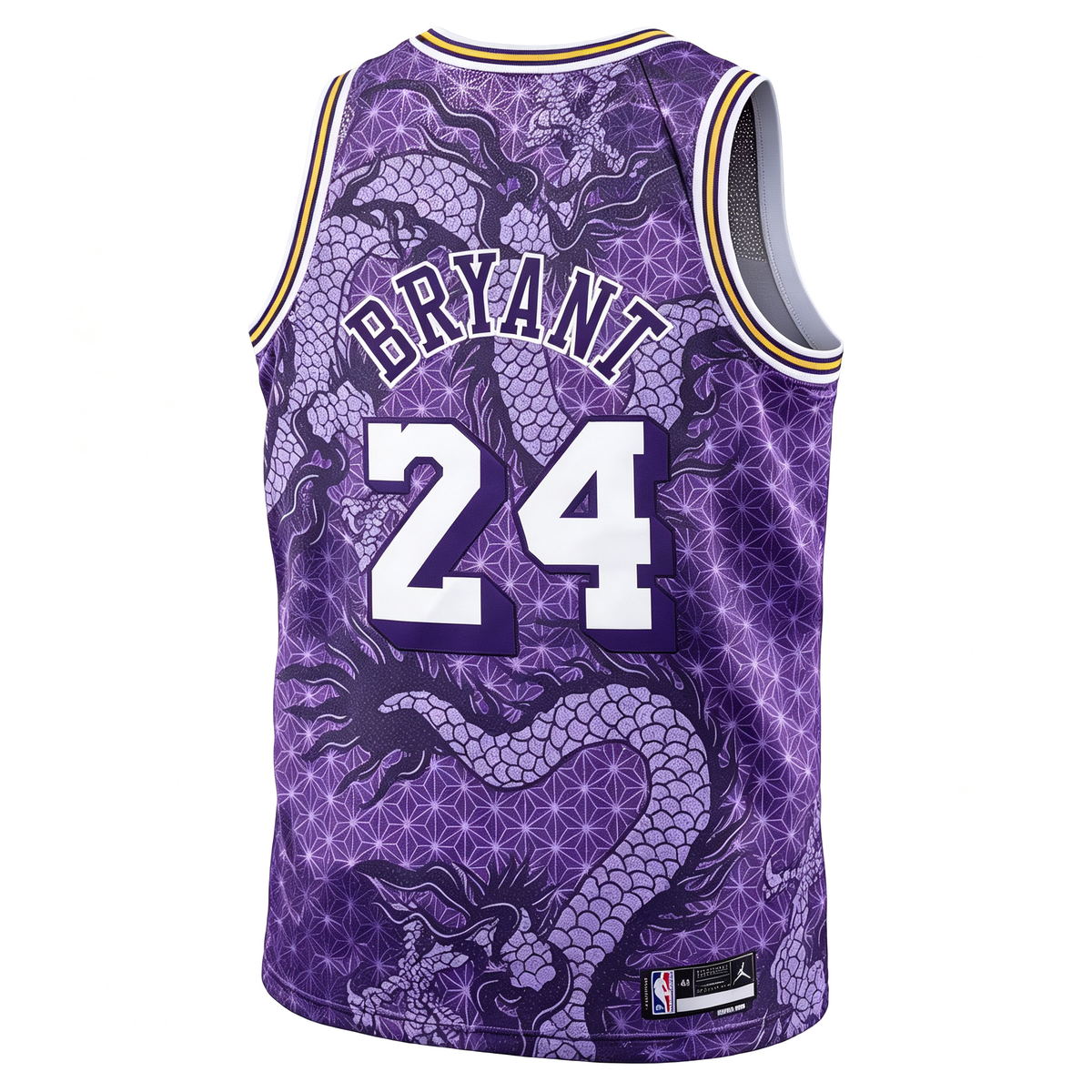 Jordan Brand Los Angeles Lakers Kobe Bryant #24 Year of the Dragon Jersey – Purple