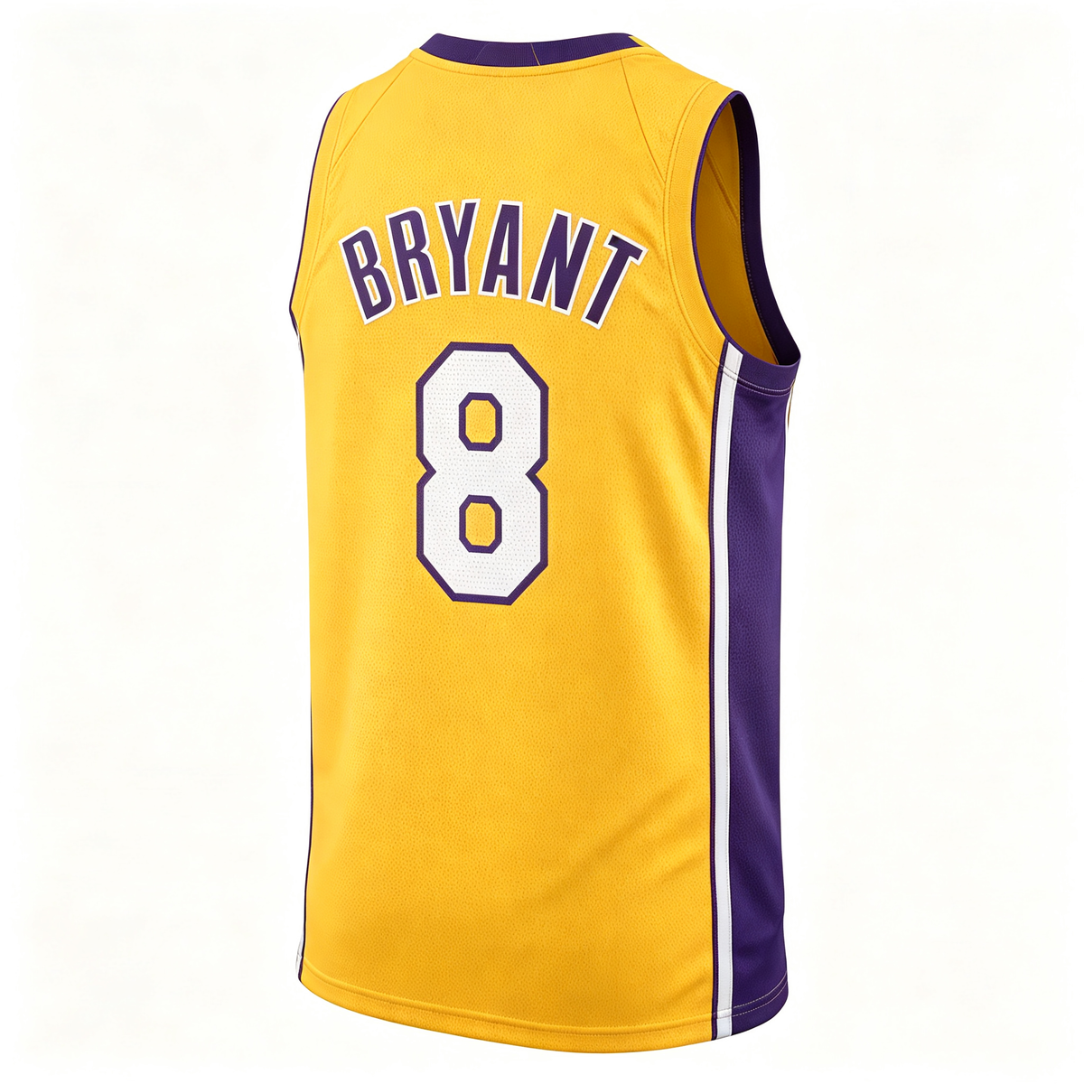 Jordan Brand Los Angeles Lakers Kobe Bryant #8 Icon Edition Swingman Jersey – Yellow (Finals Patch)