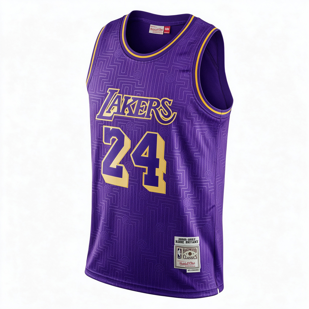 Mitchell & Ness Los Angeles Lakers Kobe Bryant #24 Snake Print Swingman Jersey – Black