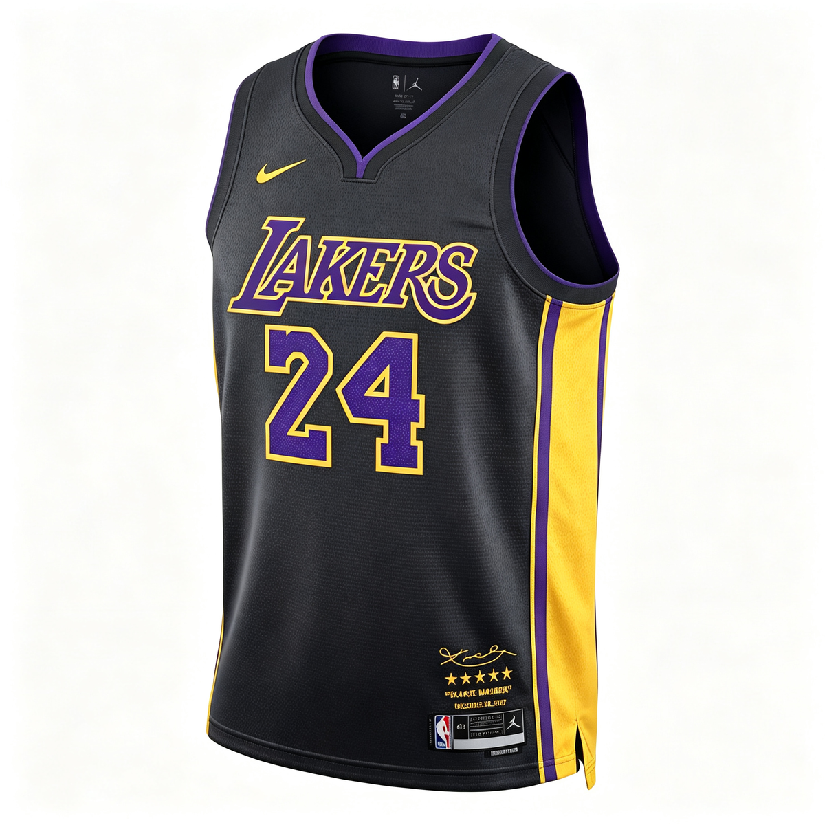 Nike Los Angeles Lakers Kobe Bryant #24 Mamba Memorial Swingman Jersey – Black