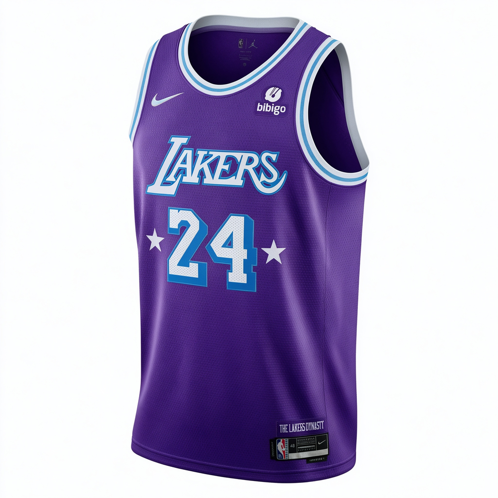 Nike Los Angeles Lakers Kobe Bryant #24 City Edition Swingman Jersey – Purple