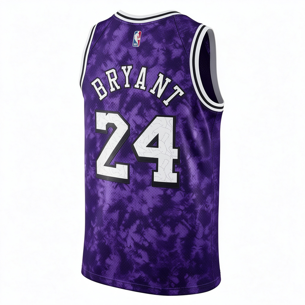 Mitchell & Ness Los Angeles Lakers Kobe Bryant #24 Hardwood Classics Jersey – Galaxy Tie Dye