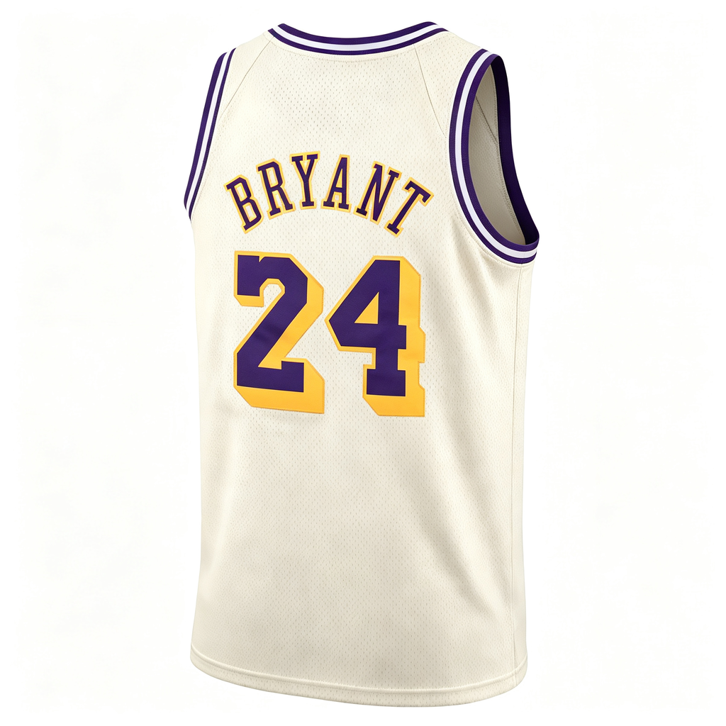 Nike Los Angeles Lakers Kobe Bryant #24 City Edition Swingman Jersey – Cream