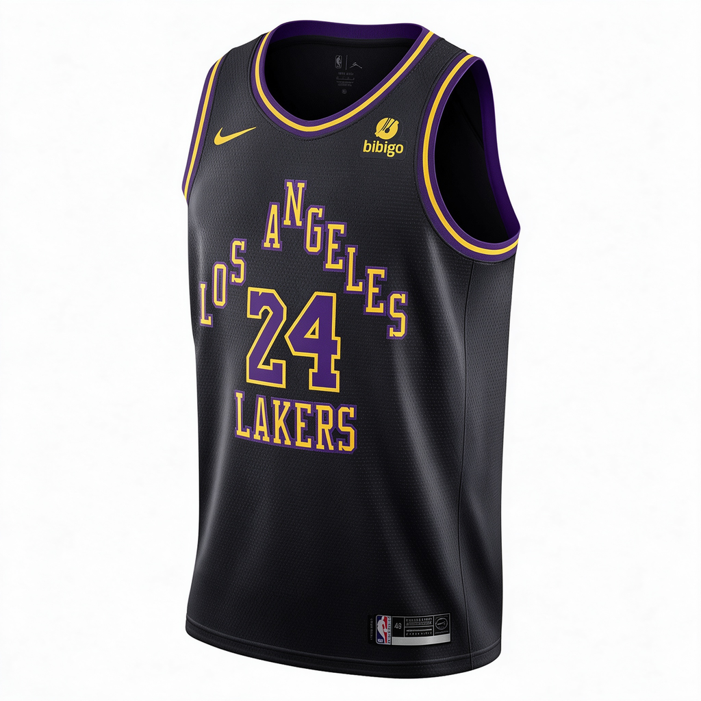 Nike Los Angeles Lakers Kobe Bryant #24 City Edition Swingman Jersey – Black