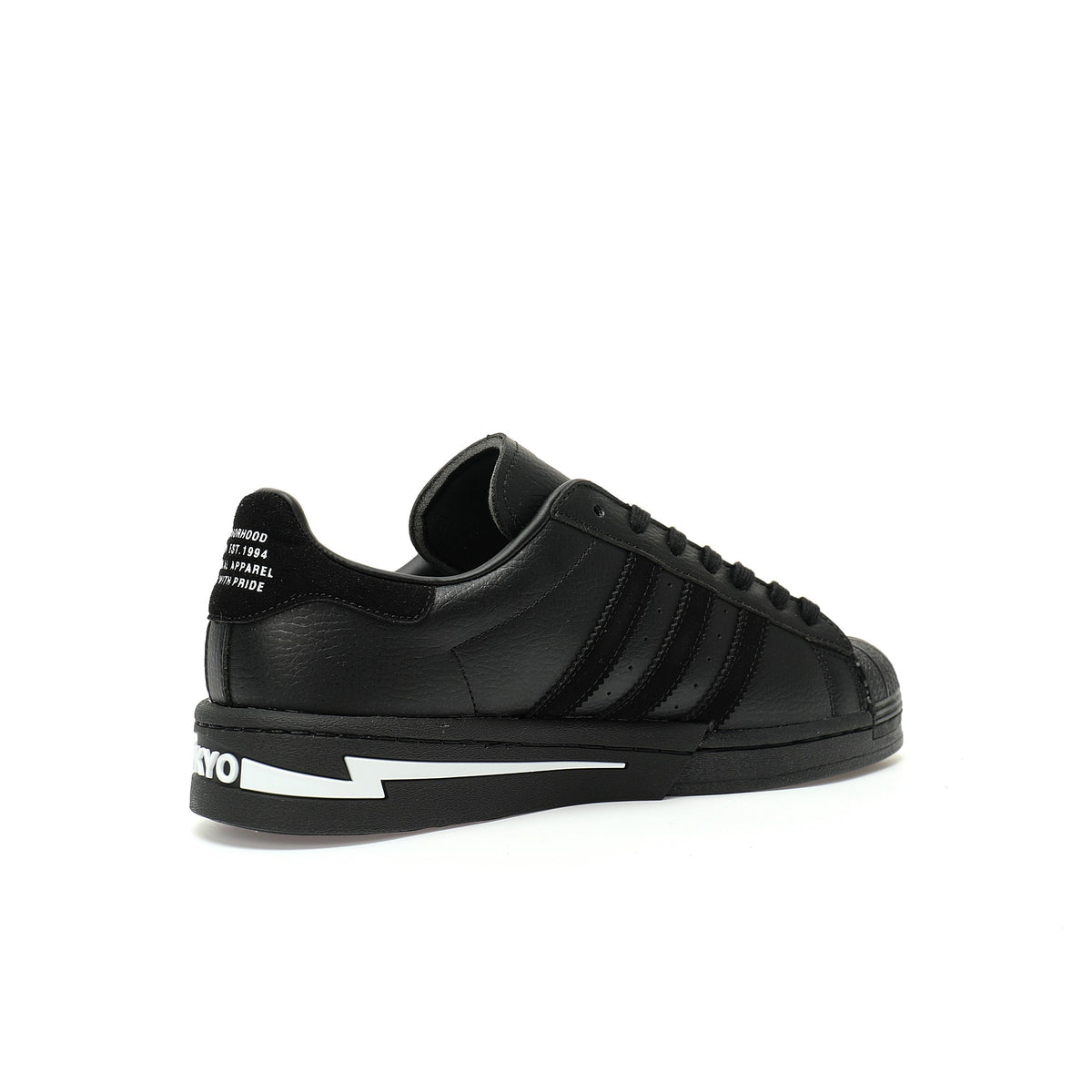 Adidas Originals Superstar Neighborhood – Black Leather Low-Top Sneakers