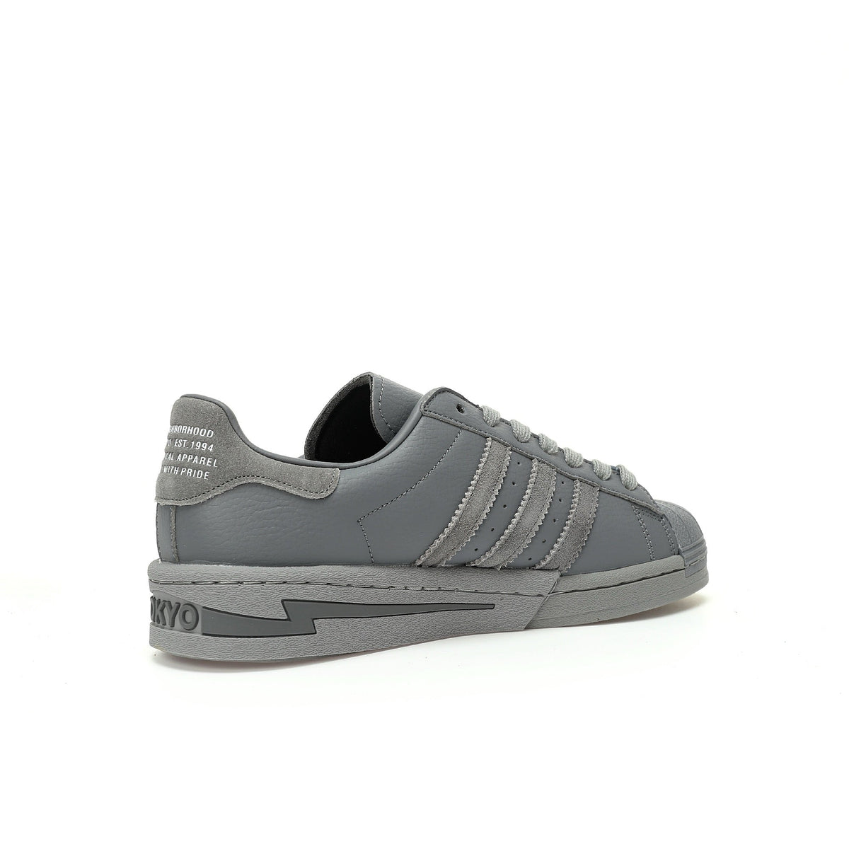 Adidas Originals Superstar Neighborhood – Grey Leather Low-Top Sneakers