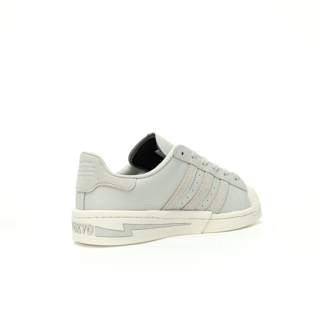 Adidas Originals Superstar Neighborhood – Light Grey Leather Low-Top Sneakers