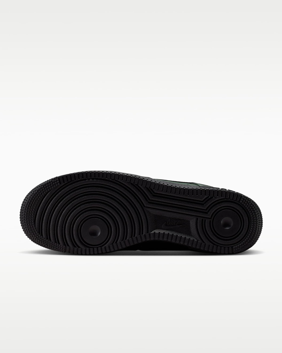 Nike Air Force 1 '07 Dark Green Black Swoosh Sneakers