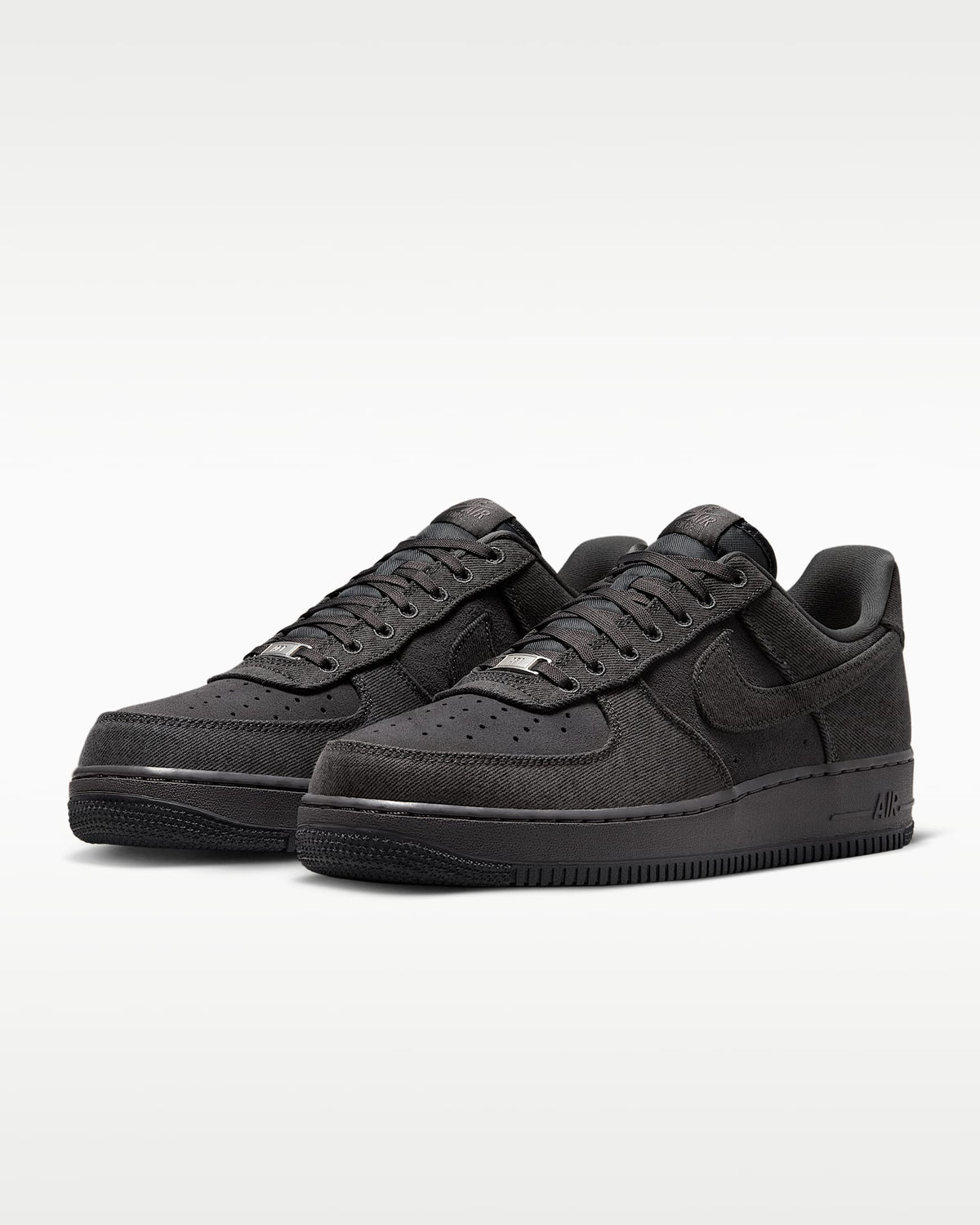 Nike Air Force 1 '07 Black Denim Sneakers
