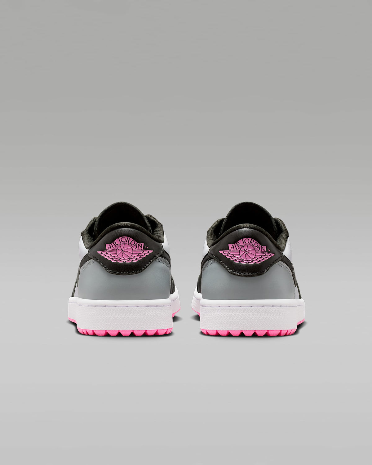 Air Jordan 1 Low G Golf Black Grey and Hyper Pink Sneakers