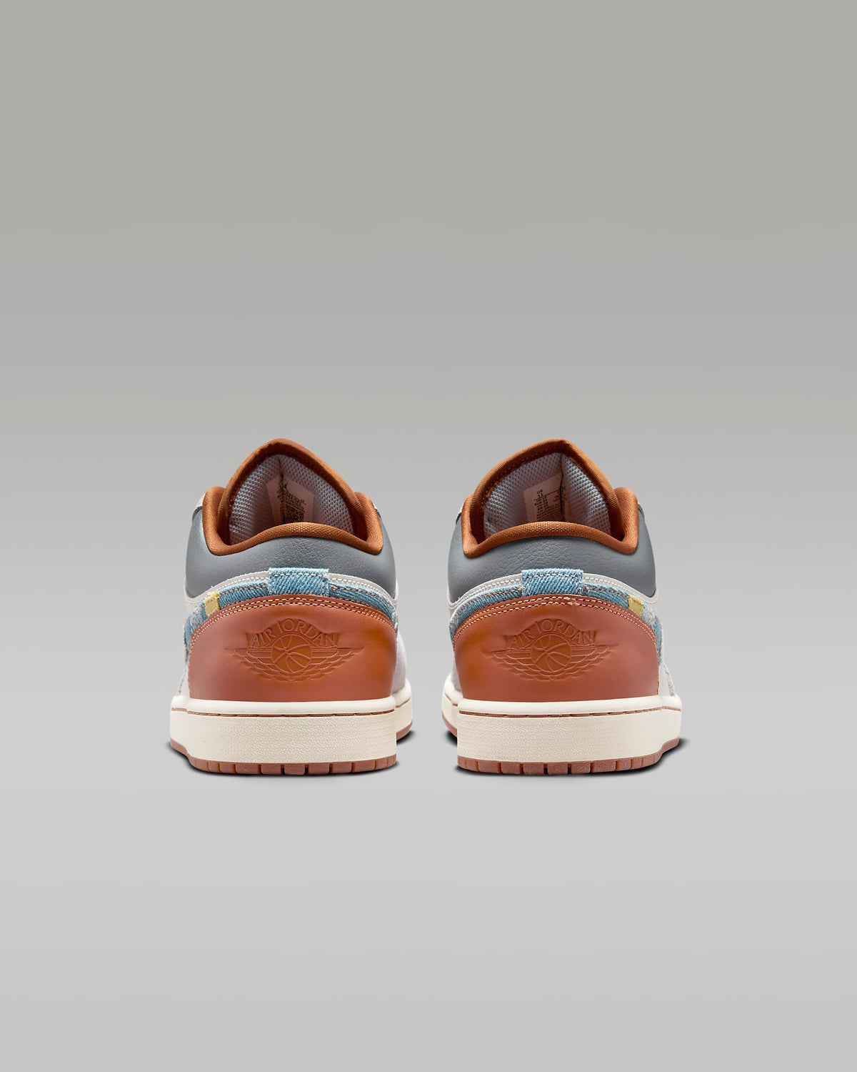 Air Jordan 1 Low SE Sail Light Smoke Grey and Pecan Sneakers