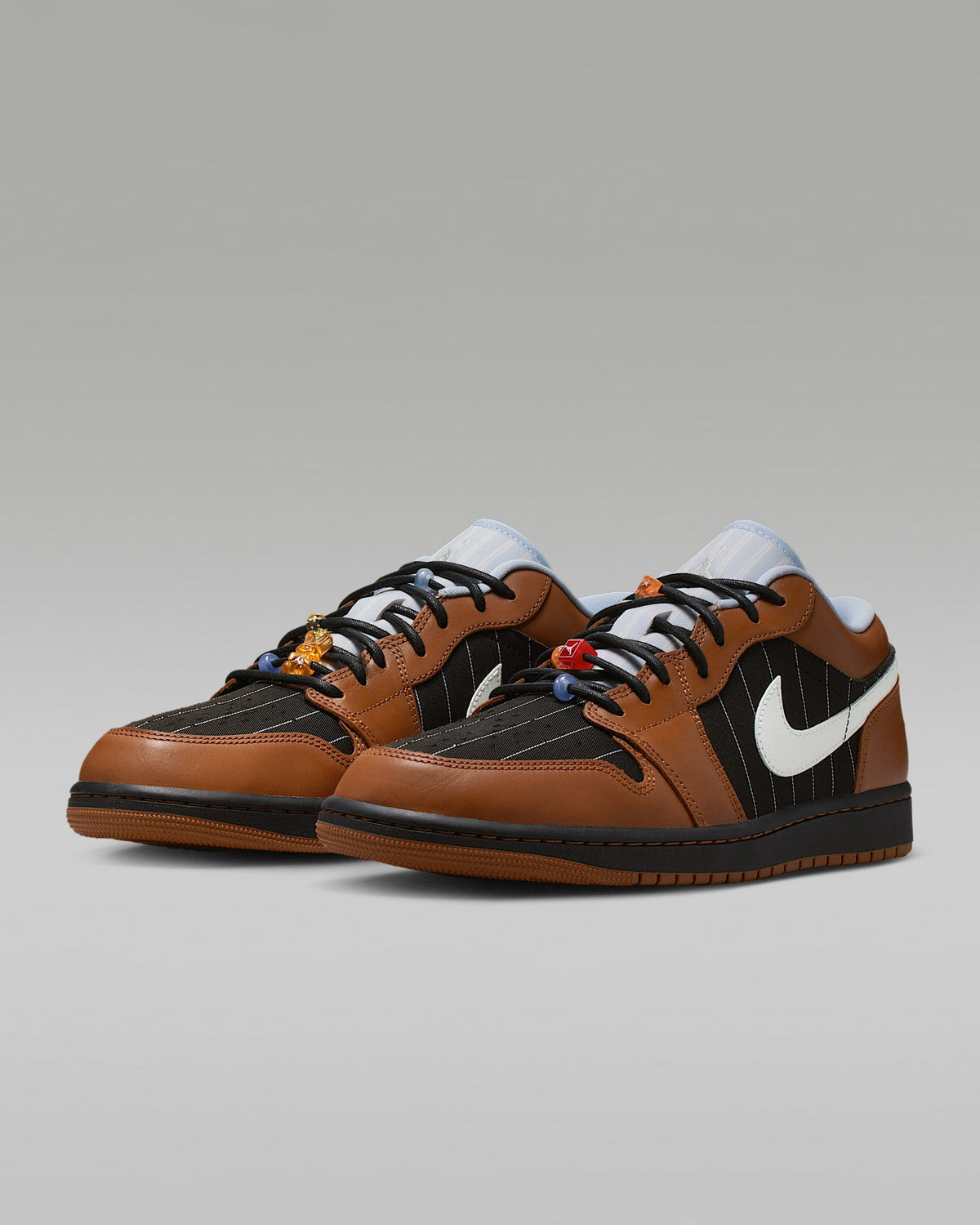 Air Jordan 1 Low SE Dark Russet Black and White Sneakers