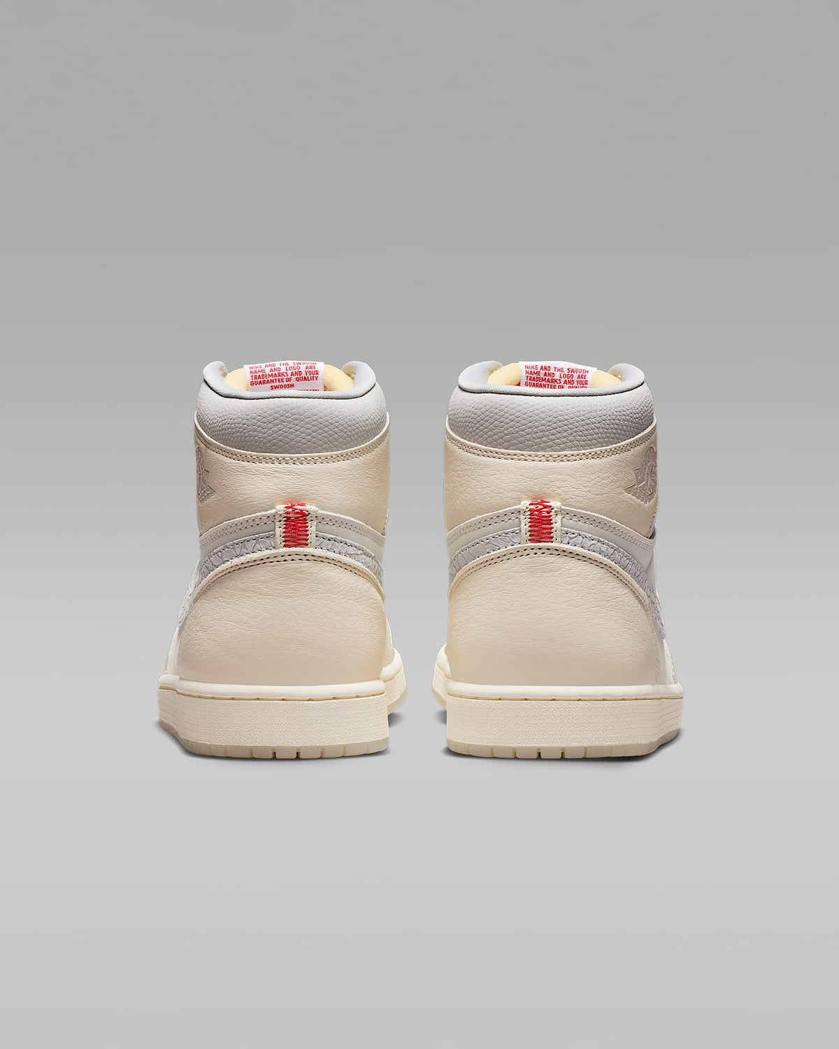 Air Jordan 1 High OG Sail and Light Silver Sneakers