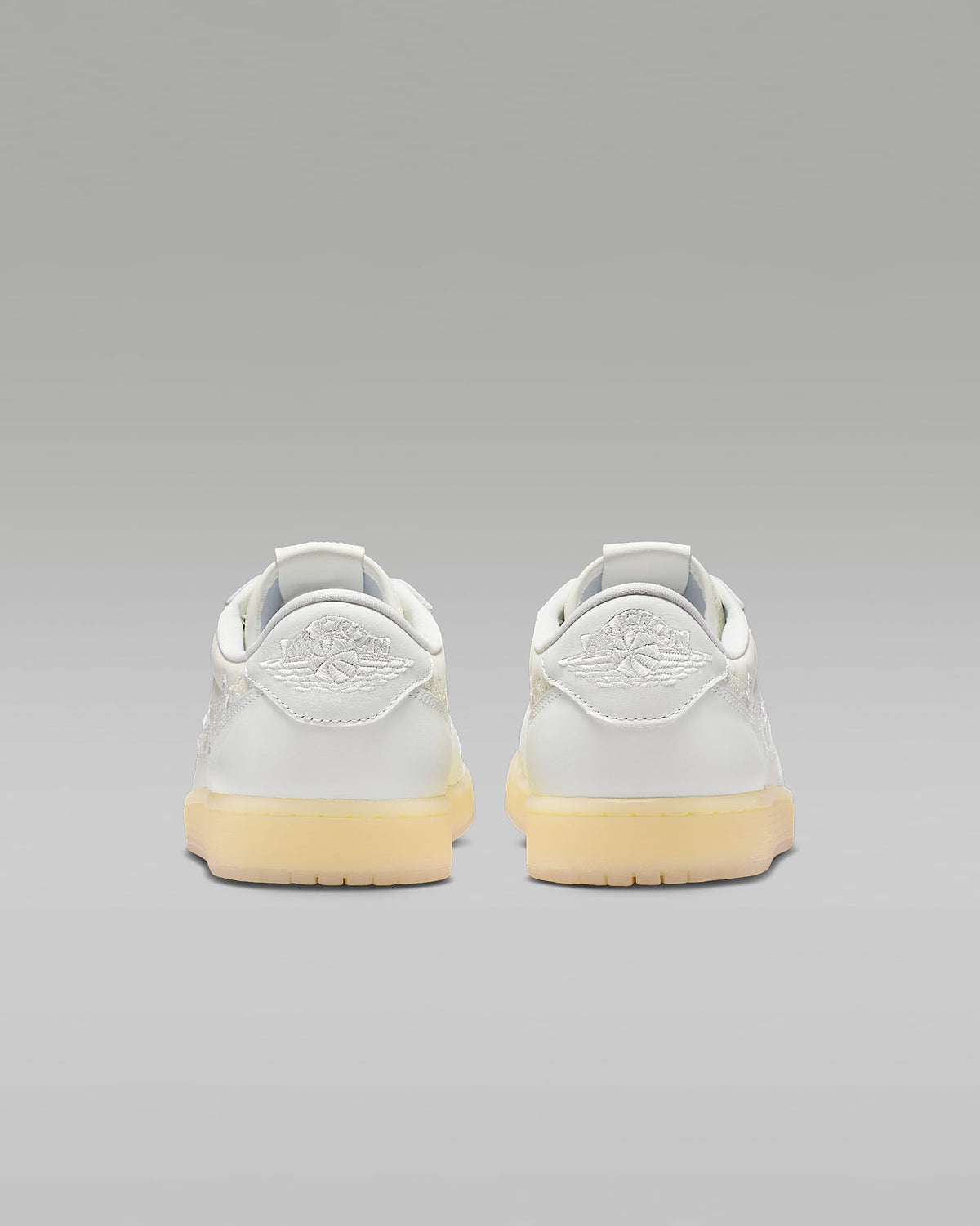 Air Jordan 1 Low OG x Off-White Floral Embroidery Gum Sole Sneakers