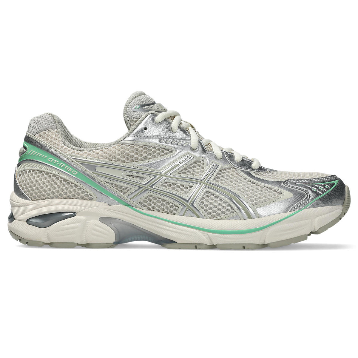 Asics GT-2160 Silver / Off-White / Light Green
