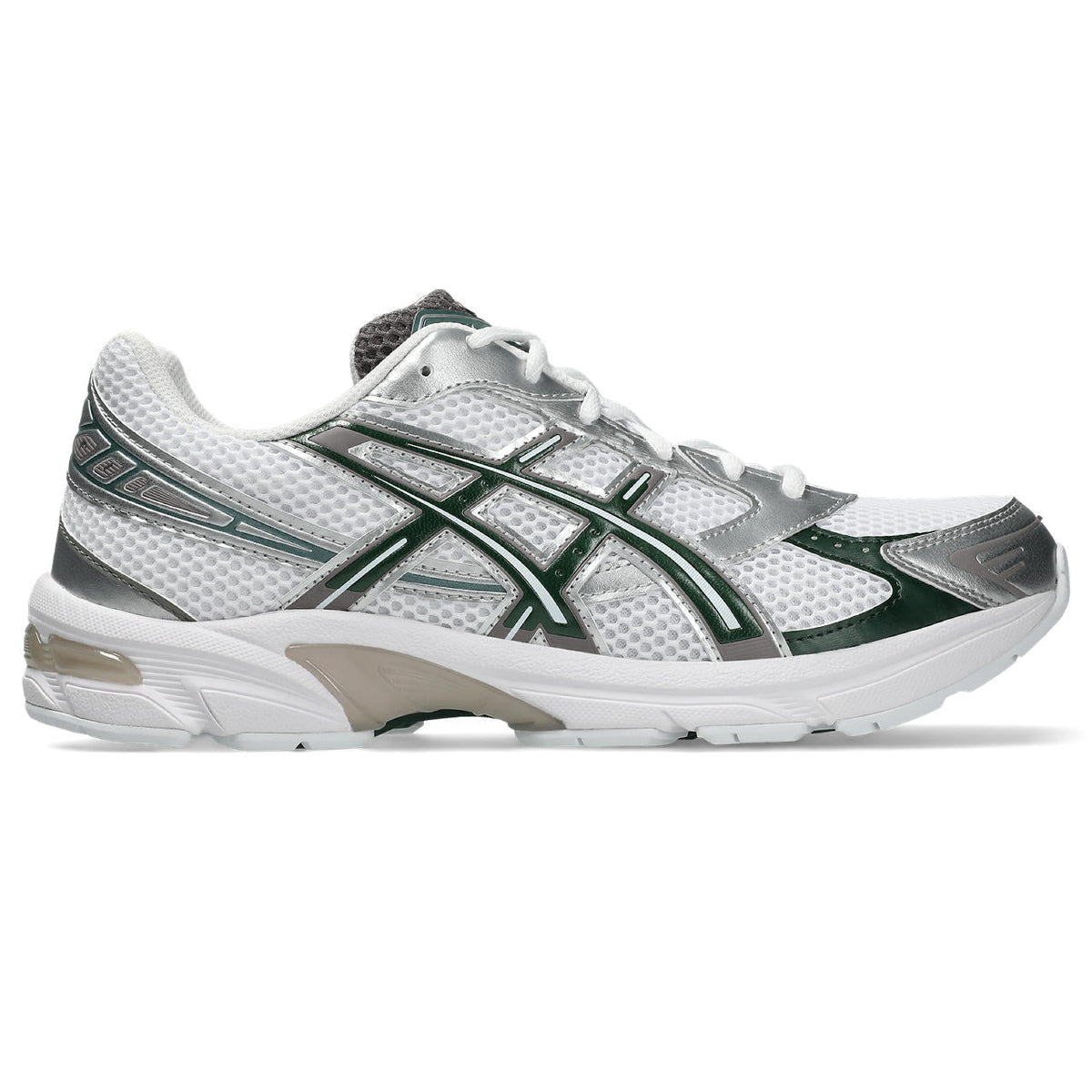 Asics Gel-1130 – White/Silver/Dark Green Sneaker