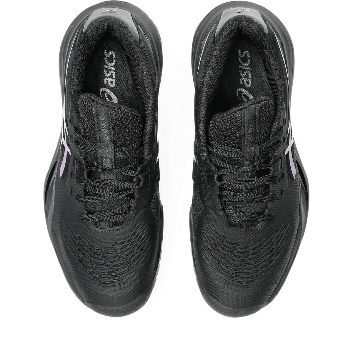 Asics Gel-Resolution – Black/Iridescent Blue Tennis Sneaker