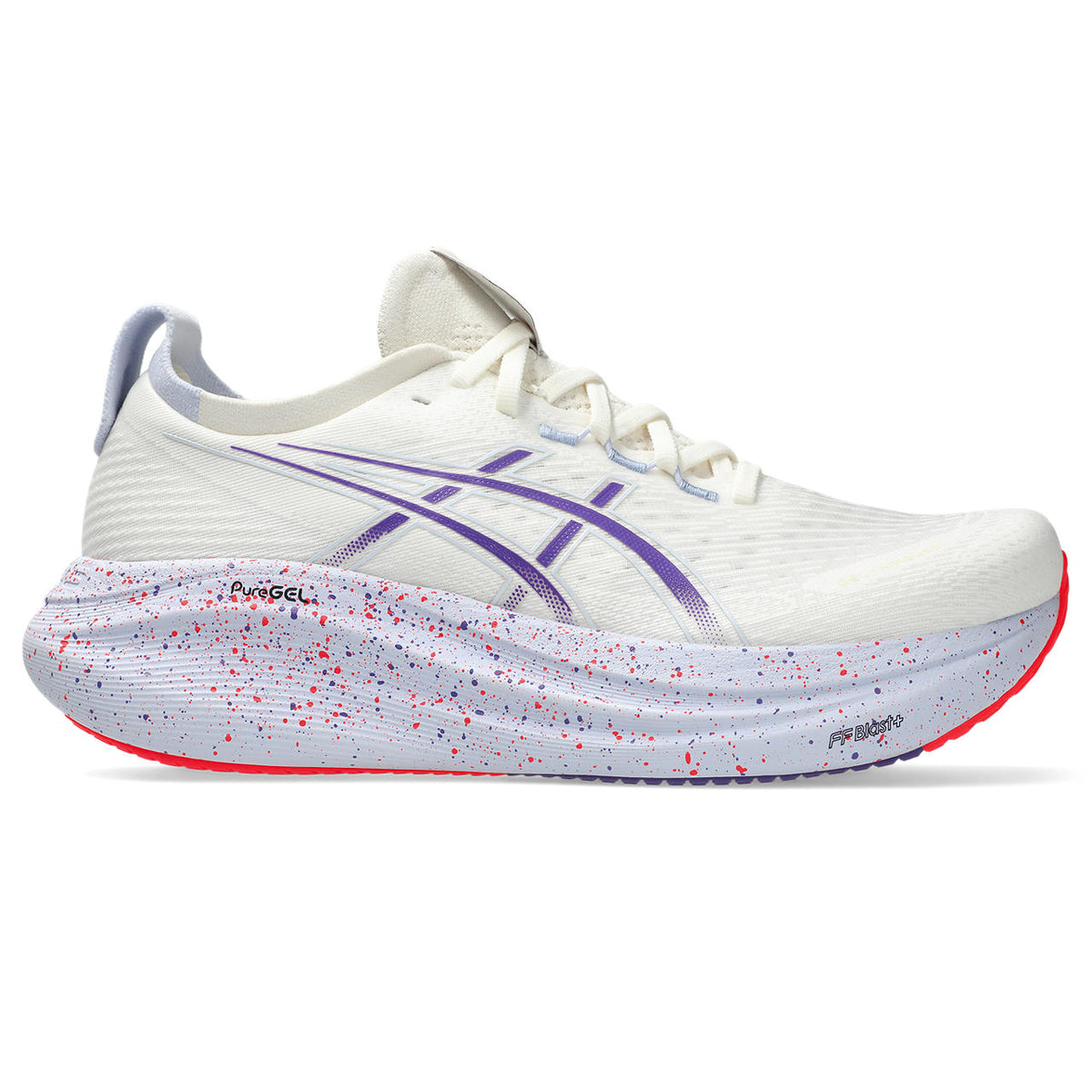 Asics Gel-Nimbus 27 White / Purple / Speckled
