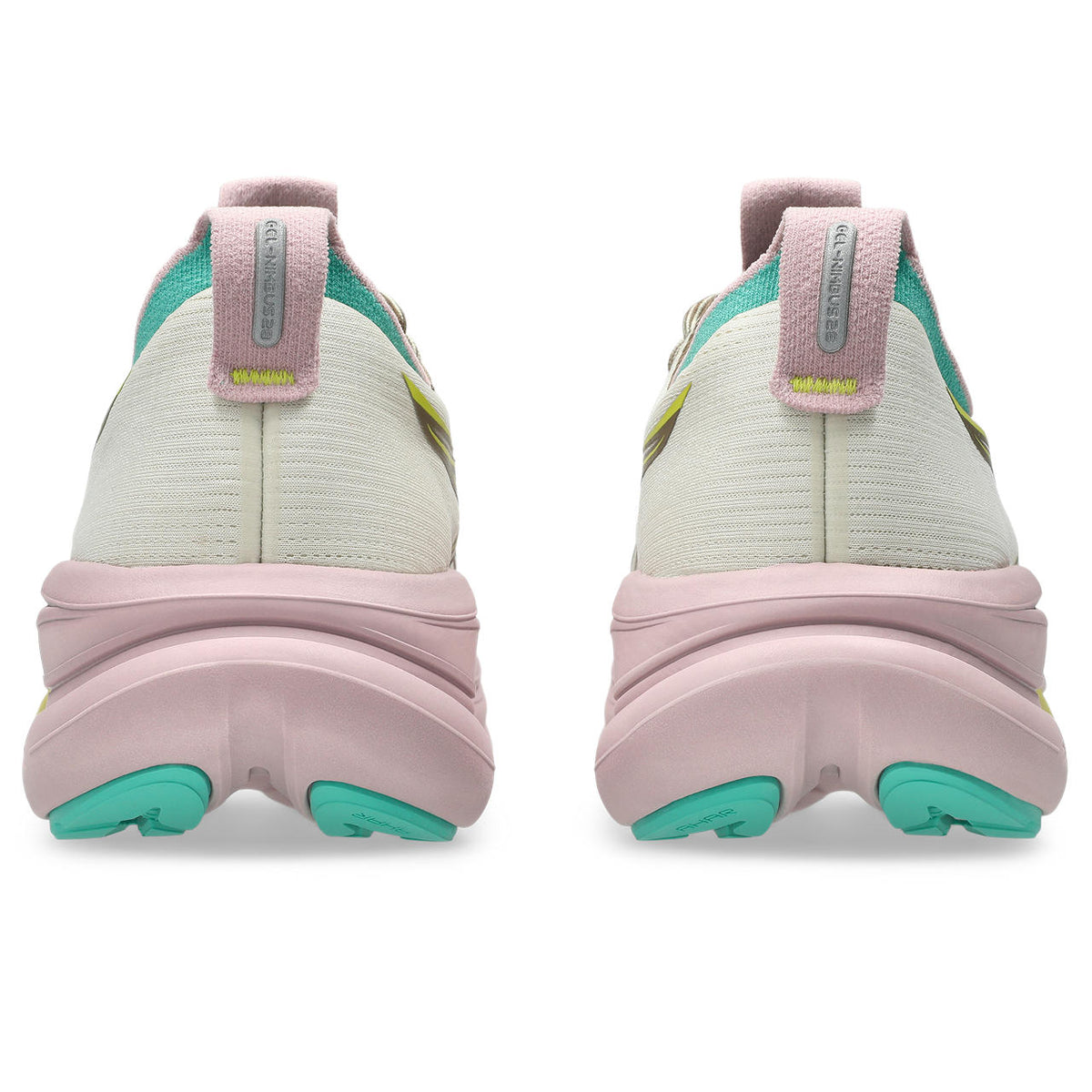 Asics Gel-Nimbus 28 – Off-White/Brown/Pink Running Shoe