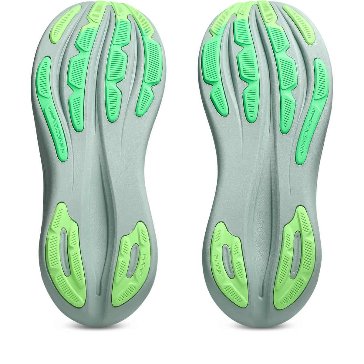 Asics Gel-Nimbus 28 – Light Gray/Neon Green Running Shoe