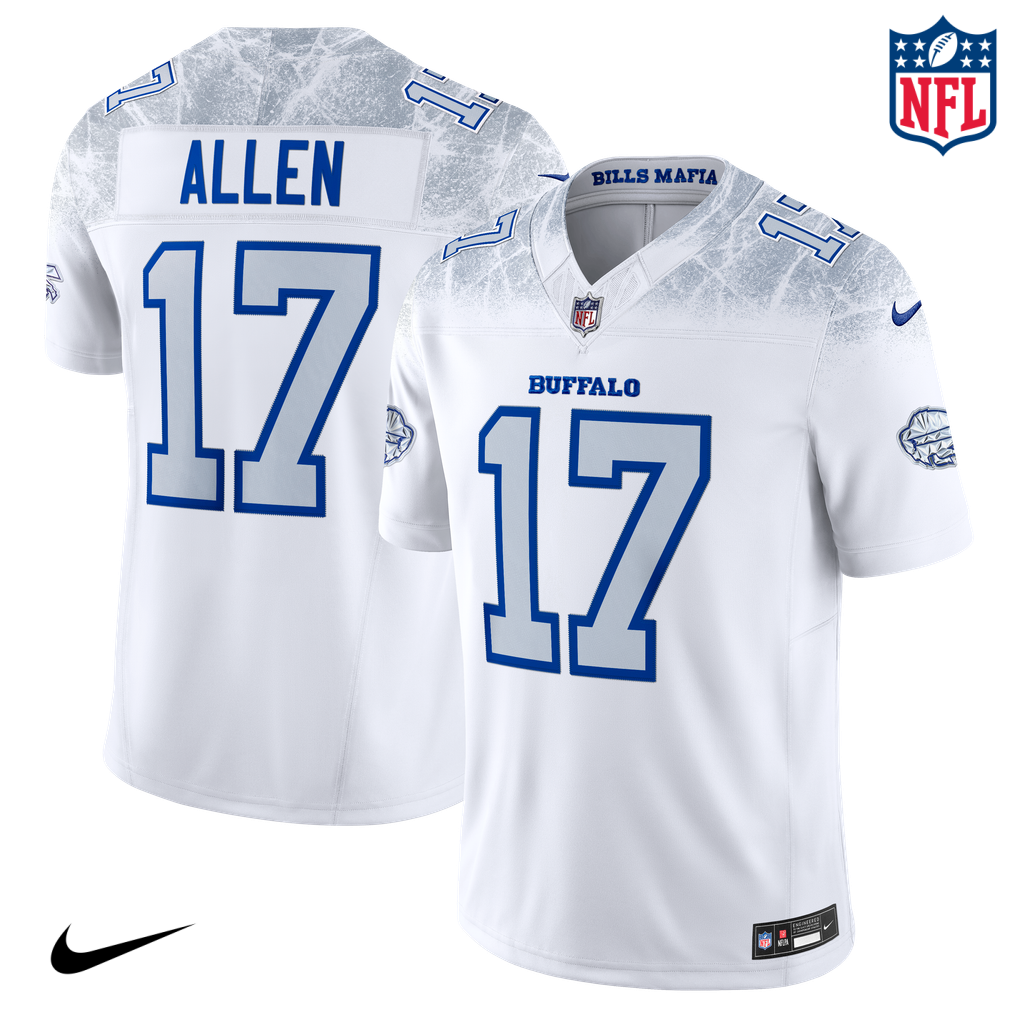 Nike Josh Allen #17 Buffalo Bills White Ice Edition NFL Jersey
