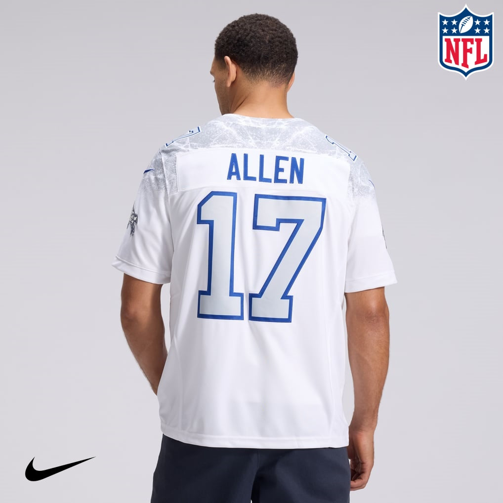 Nike Josh Allen #17 Buffalo Bills White Ice Edition NFL Jersey