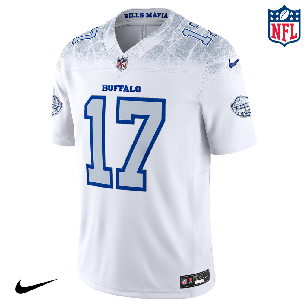 Nike Josh Allen #17 Buffalo Bills White Ice Edition NFL Jersey