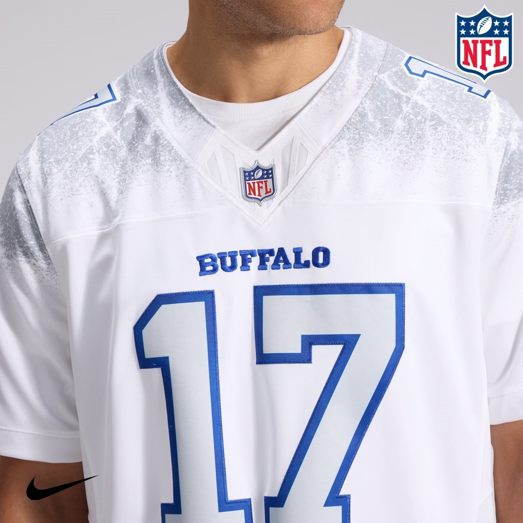 Nike Josh Allen #17 Buffalo Bills White Ice Edition NFL Jersey