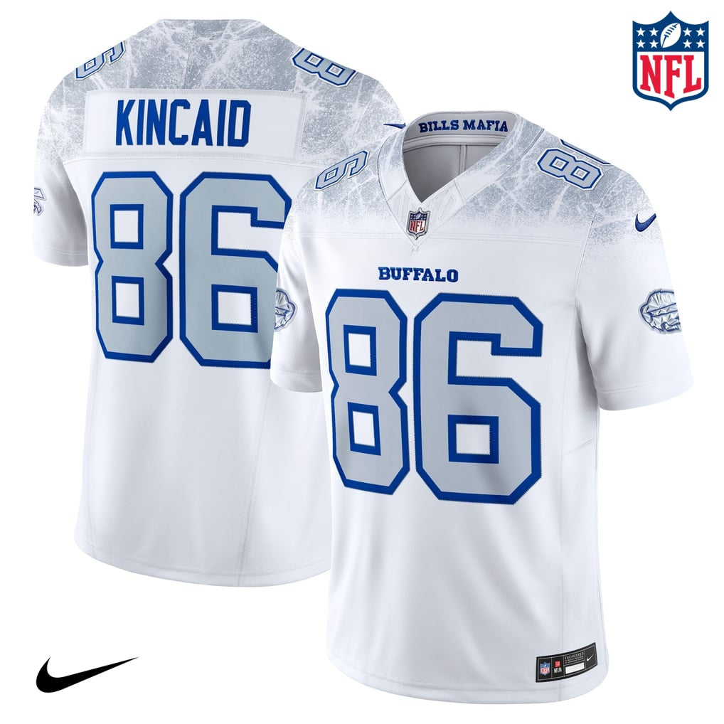 Nike Dalton Kincaid #86 Buffalo Bills White Ice Edition Unisex NFL Jersey