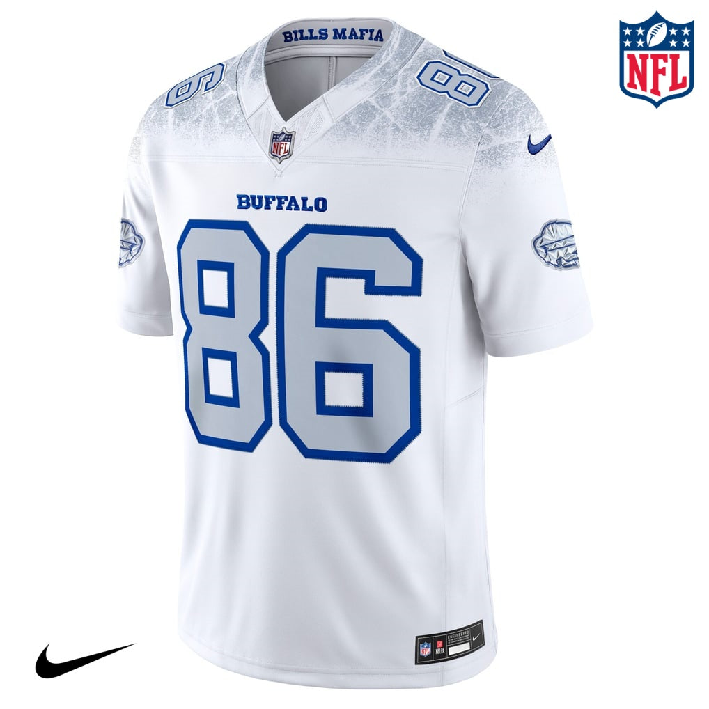 Nike Dalton Kincaid #86 Buffalo Bills White Ice Edition Unisex NFL Jersey