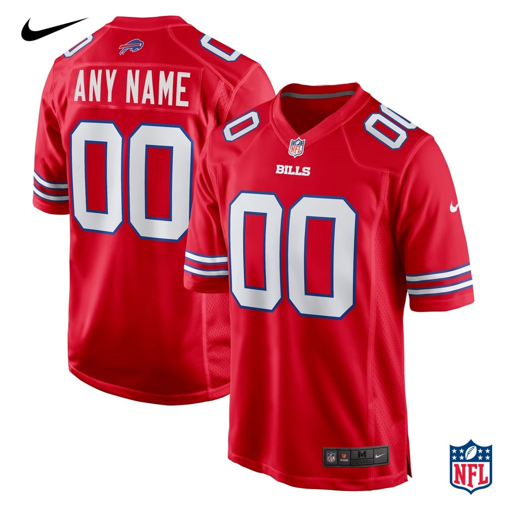 Nike Buffalo Bills Custom Red Game Jersey