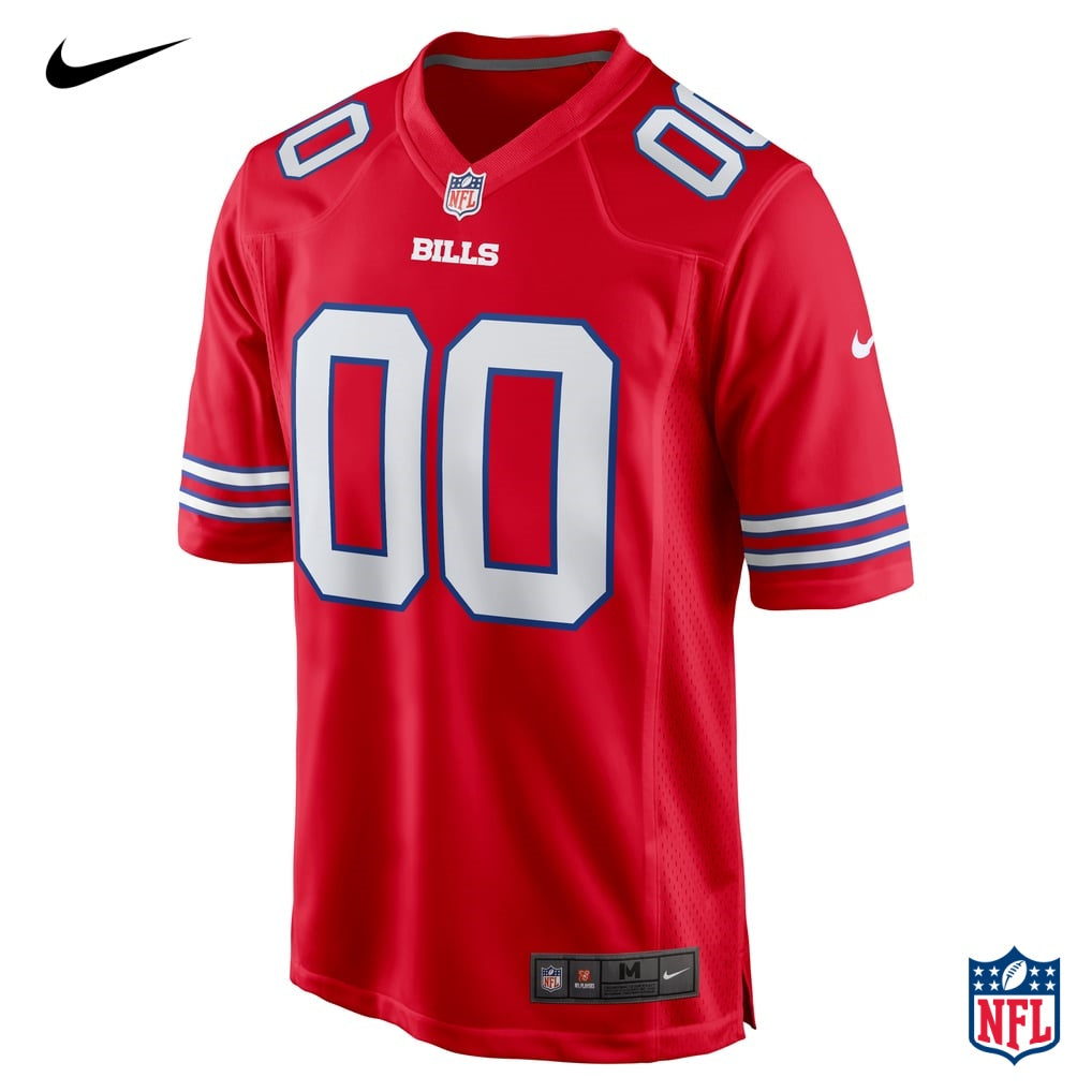 Nike Buffalo Bills Custom Red Game Jersey