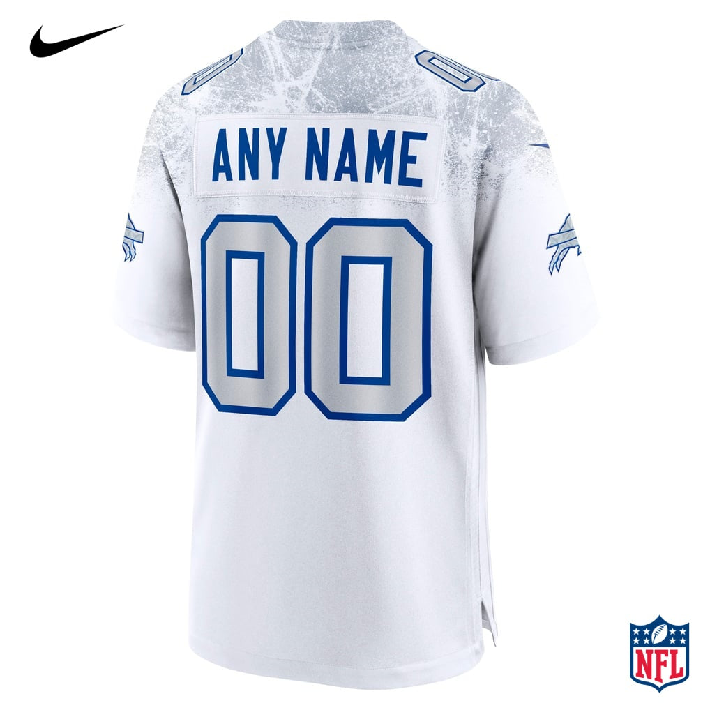 Nike Buffalo Bills Custom White Frosted Vapor F.U.S.E. Limited Jersey