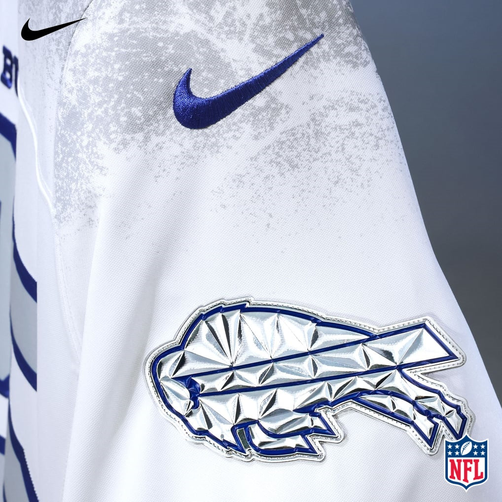 Nike Keon Coleman #0 Buffalo Bills White Frosted Vapor F.U.S.E. Limited Jersey