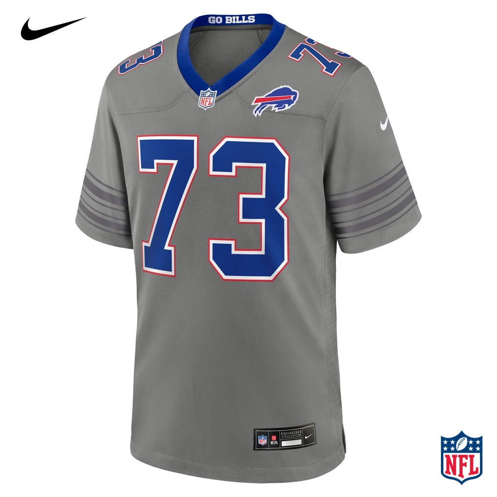 Nike Dion Dawkins #73 Buffalo Bills Gray Alternate Vapor F.U.S.E. Limited Jersey