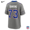 Nike Dion Dawkins #73 Buffalo Bills Gray Alternate Vapor F.U.S.E. Limited Jersey