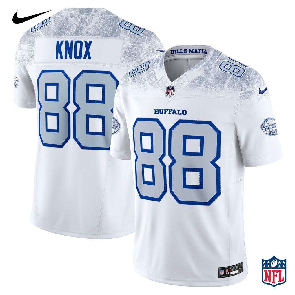 Nike Dawson Knox #88 Buffalo Bills White Frosted Vapor F.U.S.E. Limited Jersey