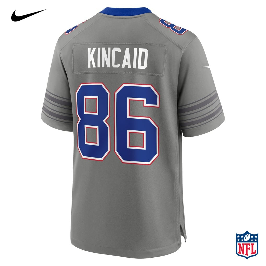 Nike Dalton Kincaid #86 Buffalo Bills Gray Alternate Vapor F.U.S.E. Limited Jersey