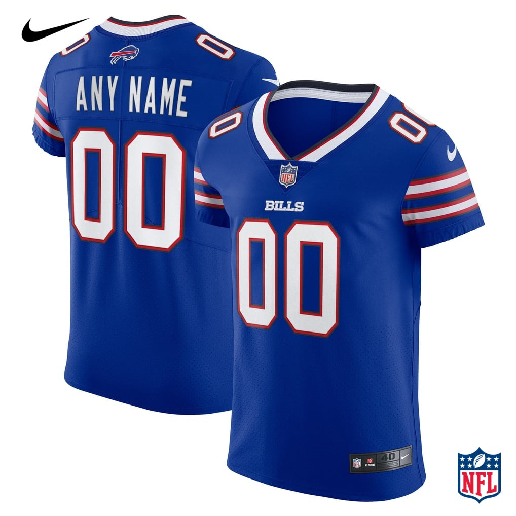 Nike Buffalo Bills Custom Royal Blue Vapor Elite Jersey