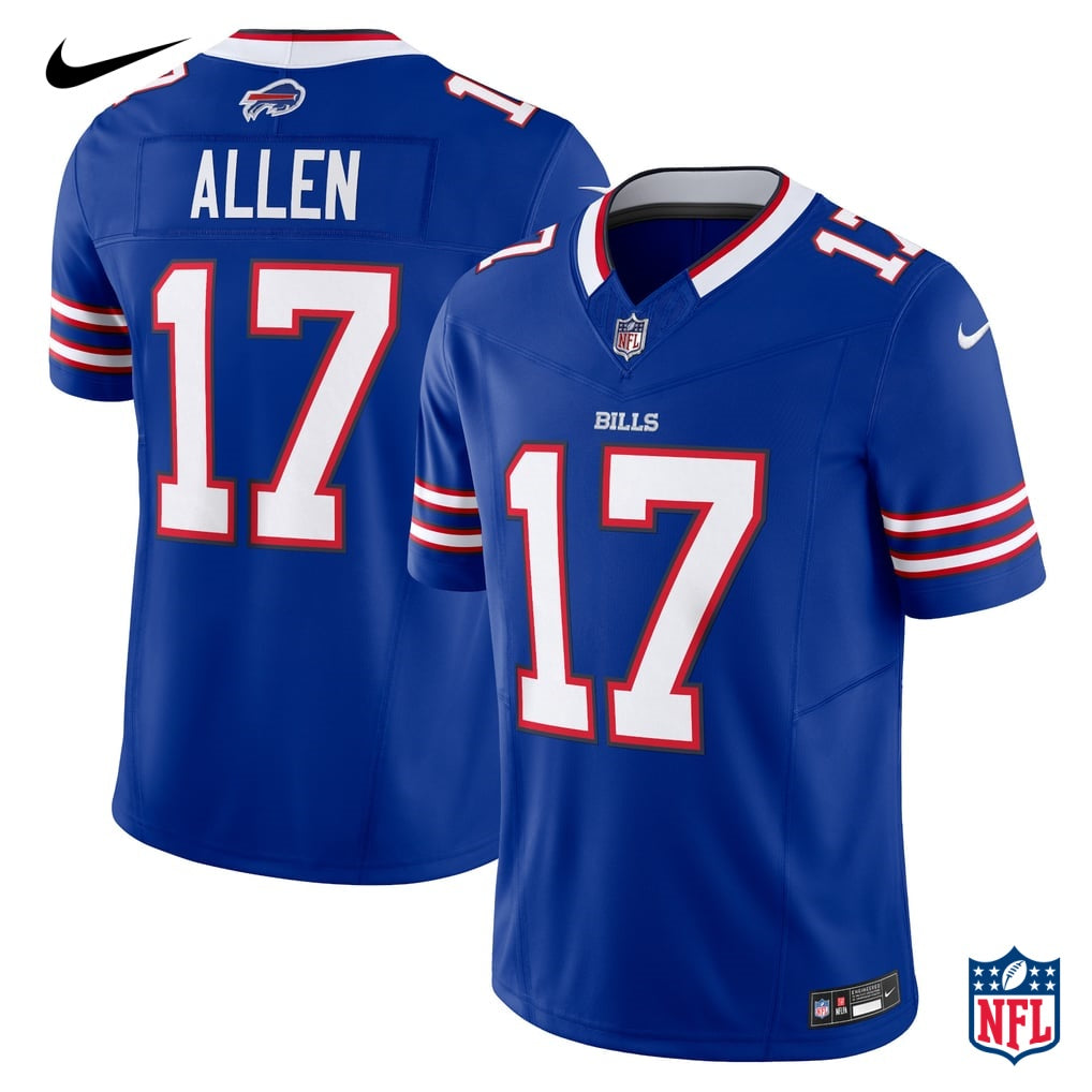 Nike Josh Allen #17 Buffalo Bills Royal Blue Home Vapor Elite Jersey