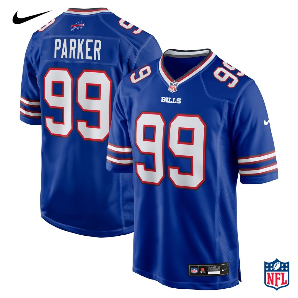 Nike Tim Parker #99 Buffalo Bills Royal Blue Home Game Jersey