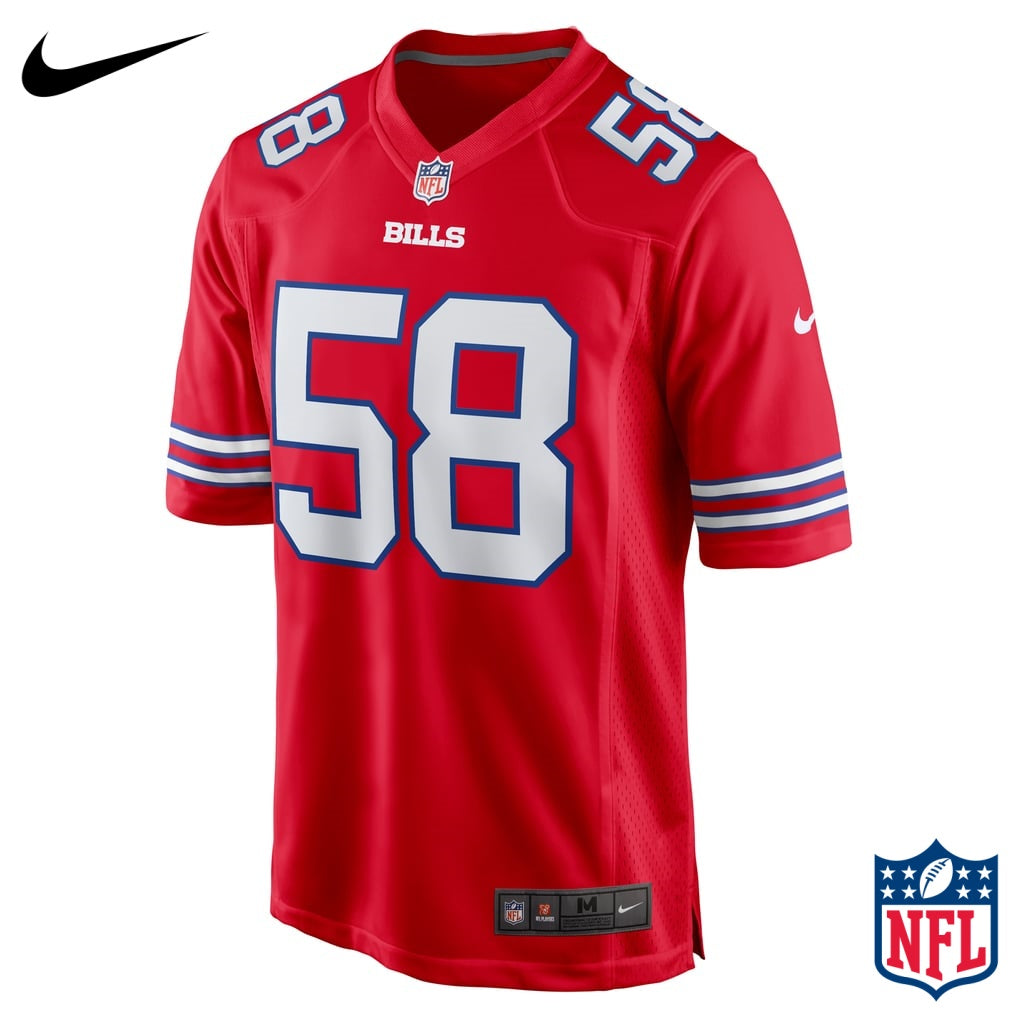 Nike Matt Milano #58 Buffalo Bills Red Game Jersey