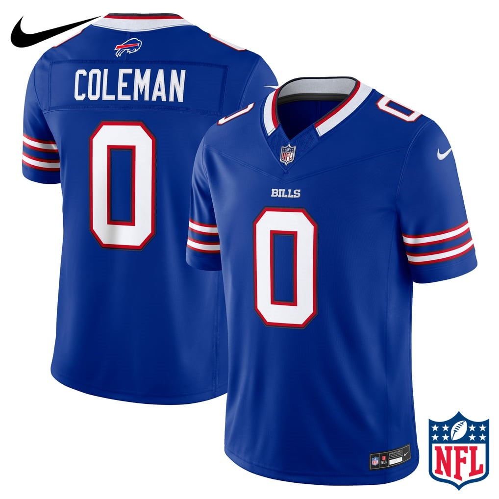 Nike Keon Coleman #0 Buffalo Bills Royal Blue Home Game Jersey