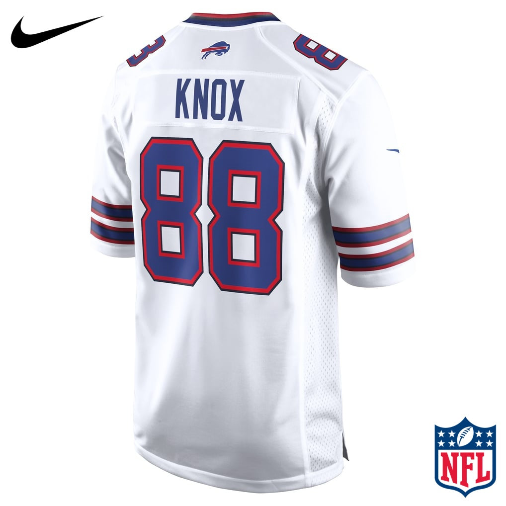 Nike Dawson Knox #88 Buffalo Bills White Away Game Jersey