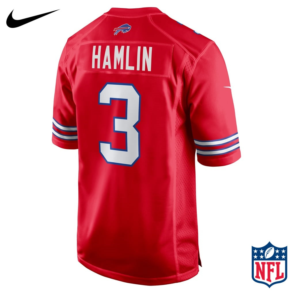 Nike Damar Hamlin #3 Buffalo Bills Red Game Jersey