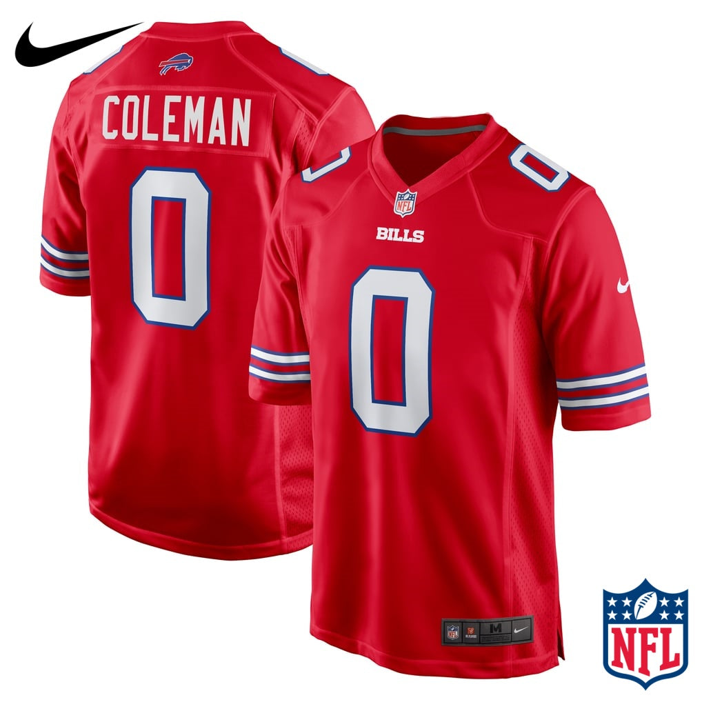 Nike Keon Coleman #0 Buffalo Bills Red Game Jersey
