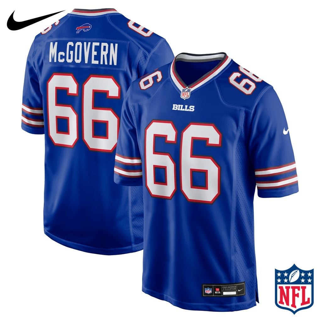Nike Connor McGovern #66 Buffalo Bills Royal Blue Home Game Jersey